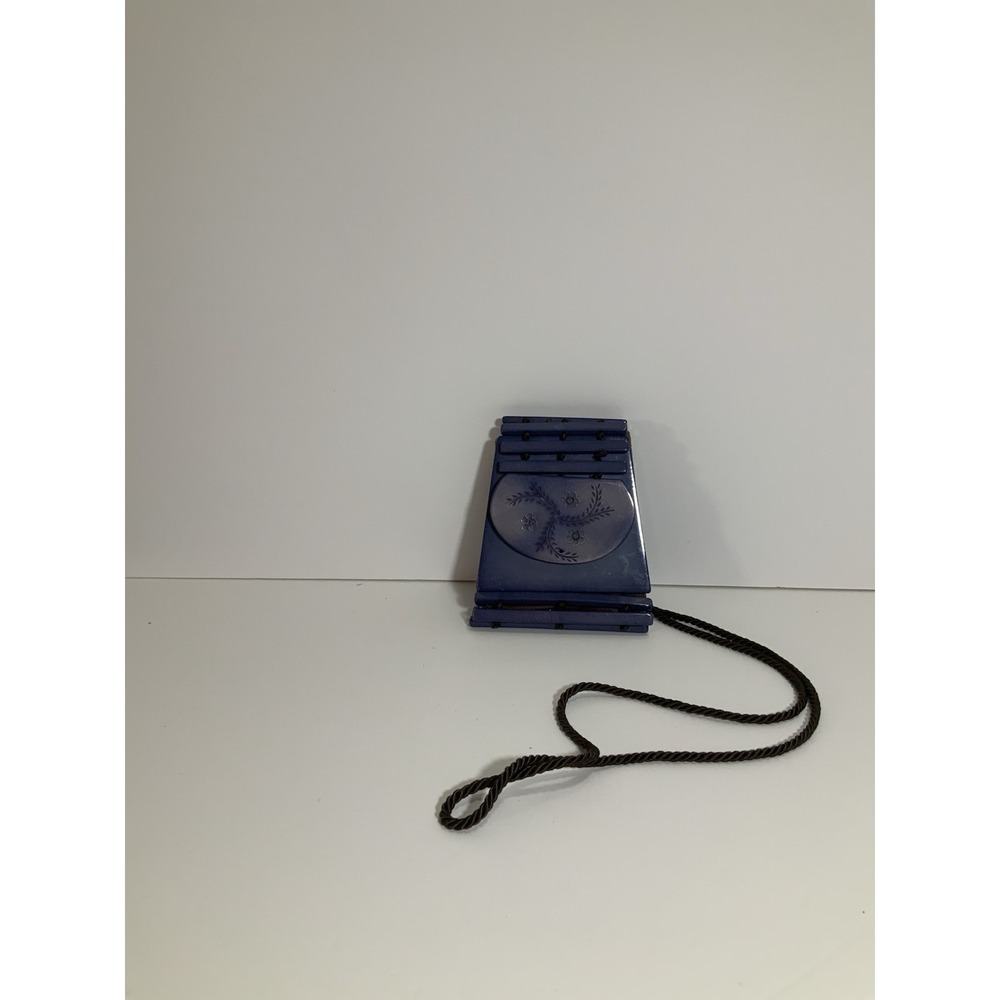 Tiny Plastic Handbag Woman With Strap Purple And‎ Brown